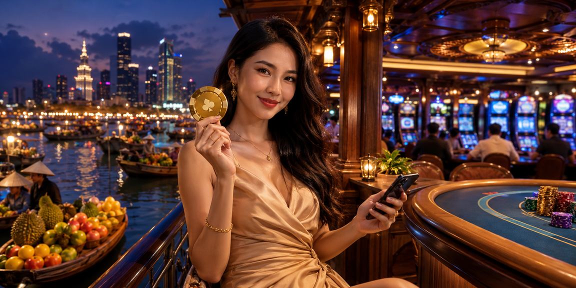 Người dùng vùng Mekong sử dụng casino mobile khi uống cà phê buổi sáng